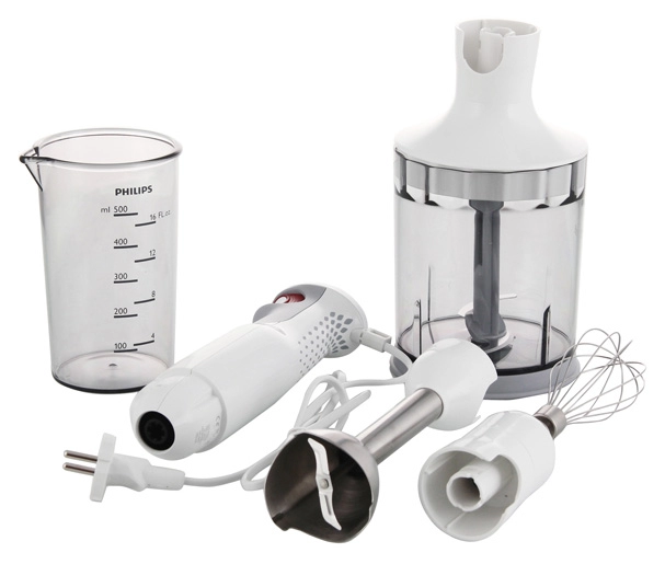 Блендер Погружной Philips HR1643 Белый / 2 скоростей / мл photo 3