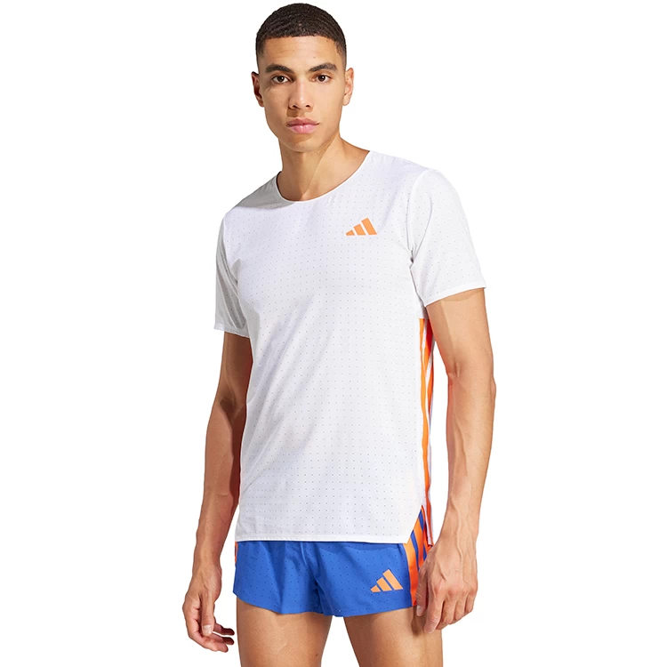 Tricou bărbătesc Adidas ADIZERO TEE M S Alb photo 4