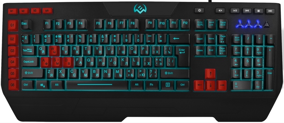 Клавиатура проводная Sven KBG9600 / Мембранная photo 1 Клавиатура проводная Sven KBG9600 / Мембранная photo 1