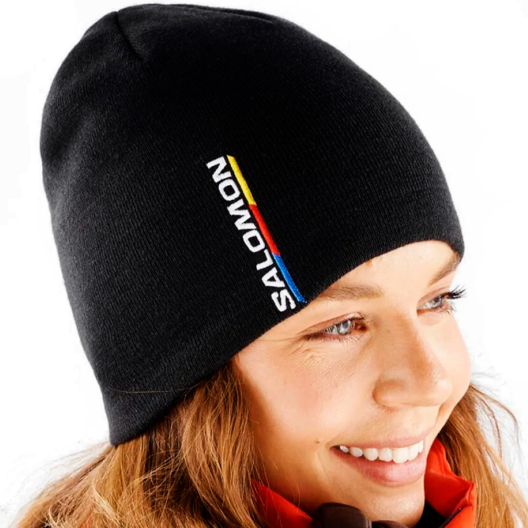 Шапка Salomon GRAPHIC BEANIE One size Черный photo 2