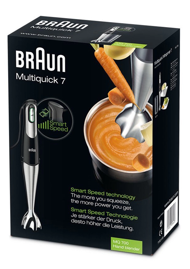 Блендер Погружной Braun MQ700 Черный / 10 скоростей / 600 мл photo 4