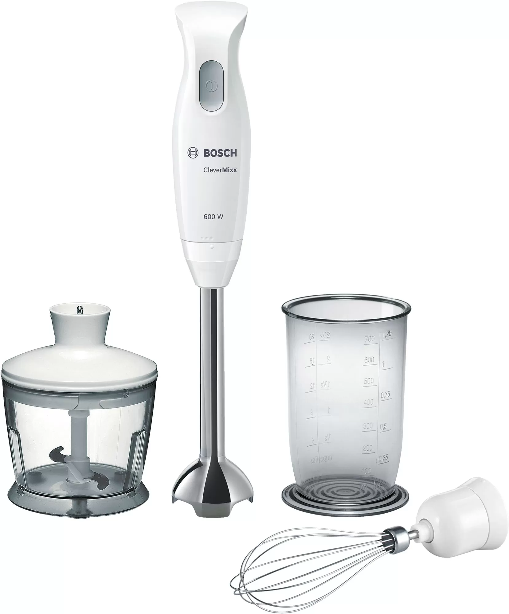 Blender Submersibil Bosch MSM 26500 Alb / 1 viteze / 600 ml photo 1
