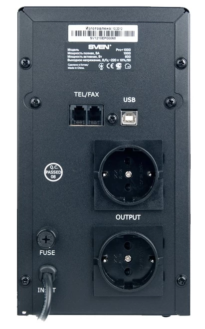 Sursa de curent continuu (UPS) Sven Pro+1000 LCD photo 2