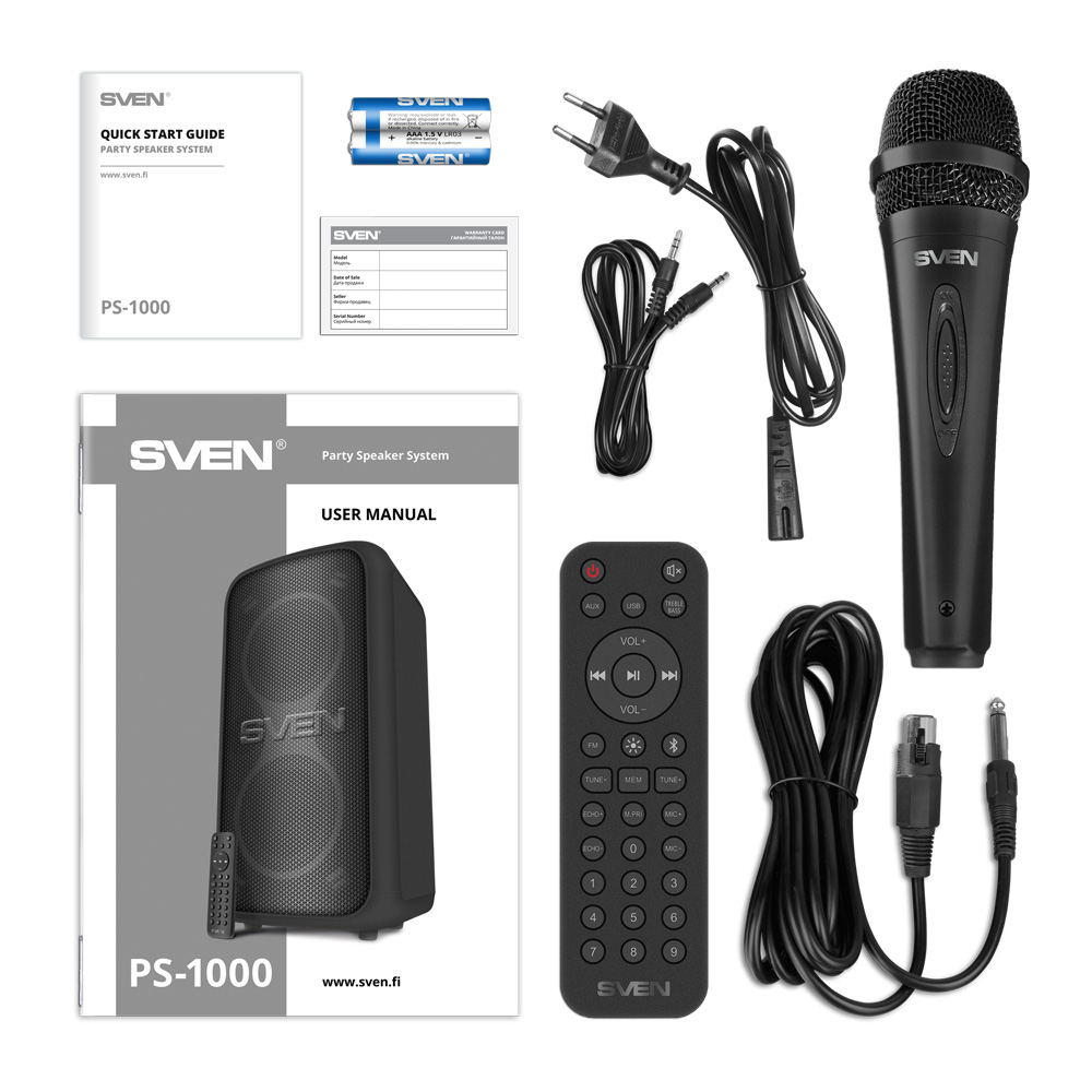 Колонка для вечеринок Sven  PS 1000 Black photo 4