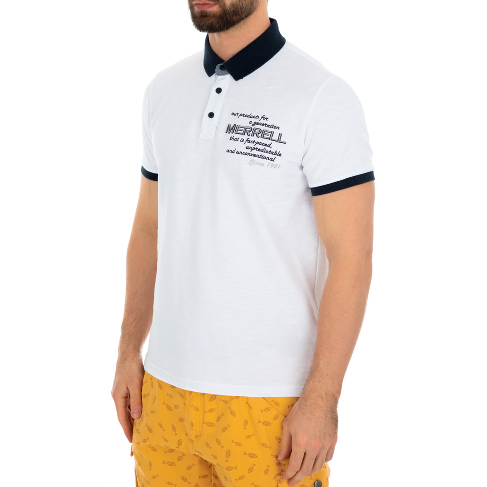 Polo pt bărbați Merrell 48L Alb photo 4