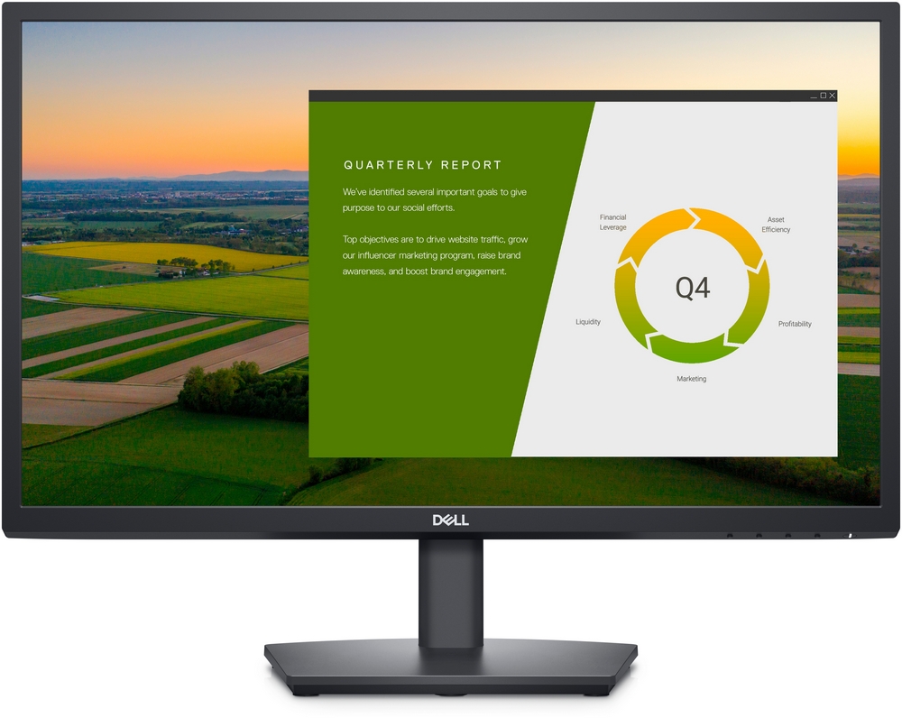 23.8'' DELL IPS LED E2422HS Black (5ms, 1000:1, 250cd, 1920x1080, 178°/178°, VGA, HDMI, DisplayPort, Speakers 2 x 2W, Heigh Adjustment, VESA .) photo 1
