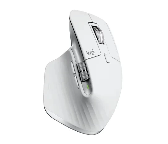 Mouse Wireless Logitech MX Master 3S Performance for Mac/ 2.4GHz and Bluetooth/ Pale Grey photo 2
