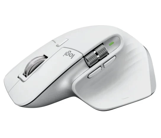 Mouse Wireless Logitech MX Master 3S Performance for Mac/ 2.4GHz and Bluetooth/ Pale Grey photo 3