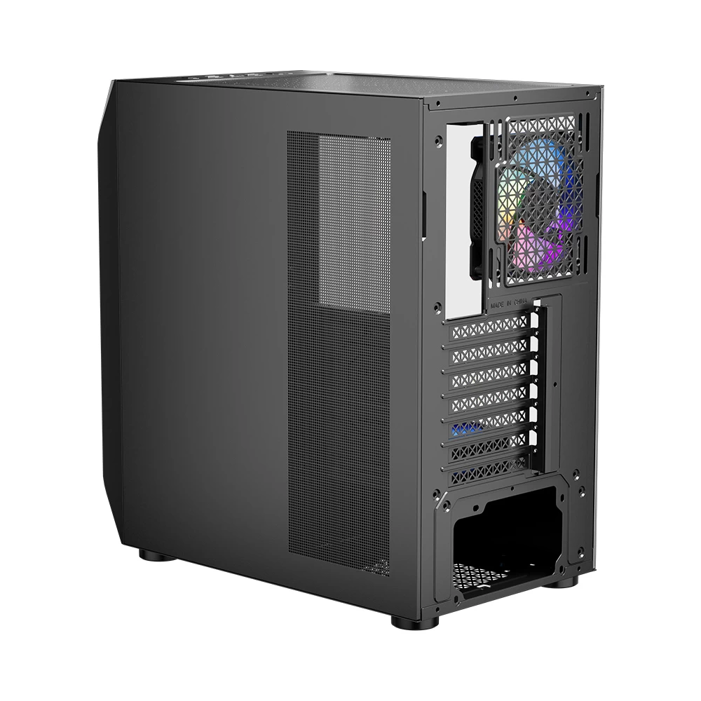 Carcasa Gaming 1STPLAYER AY7 / no PSU / Side-Window / 3x120mm / ATX / Black photo 5