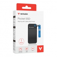 M.2 Внешний SSD Verbatim Pocket / 1TB / USB 3.2 Gen 2 / Black/Blue thumbnav 3