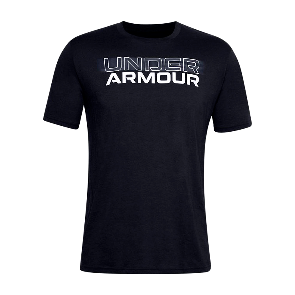 Tricou bărbătesc Under Armour UA BLURRY LOGO WORDMARK SS L Negru photo 1 Tricou bărbătesc Under Armour UA BLURRY LOGO WORDMARK SS L Negru photo 1