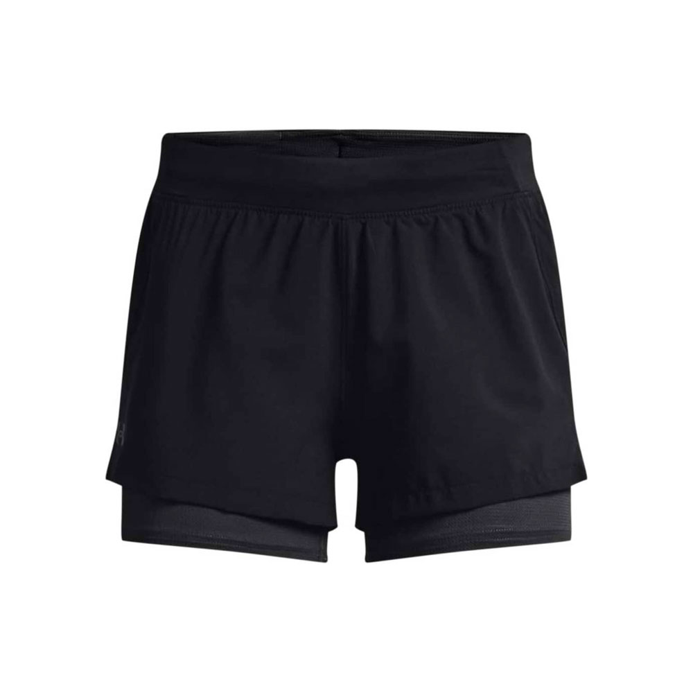 Sorti Under Armour UA ISO-CHILL RUN 2N1 SHORT / Femei / L / Negru photo 1