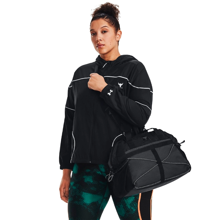 Сумка спортивная  Under Armour Project Rock Gym Bag/1376458-001/Черный photo 4