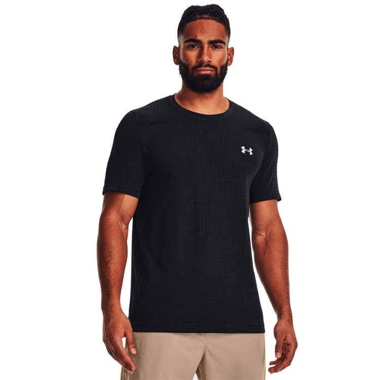 Футболка мужская Under Armour UA Seamless Grid SS S Черный photo 4