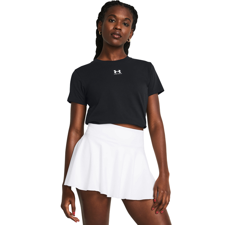 Футболка Under Armour UA Rival Core SS S Черный Женский photo 3