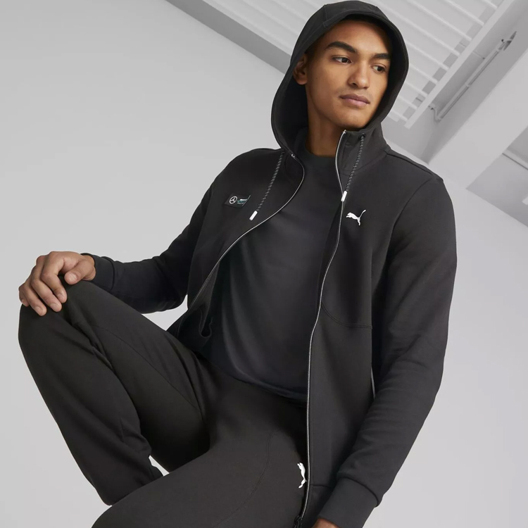 Мужская Толстовка Puma MAPF1 Hooded Sweat Jacket M Черный photo 5