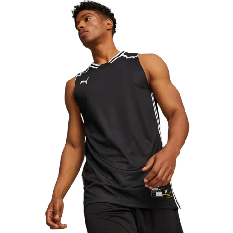 Maiou pt Barbati Puma Hoops Team Game Jersey S Negru photo 5