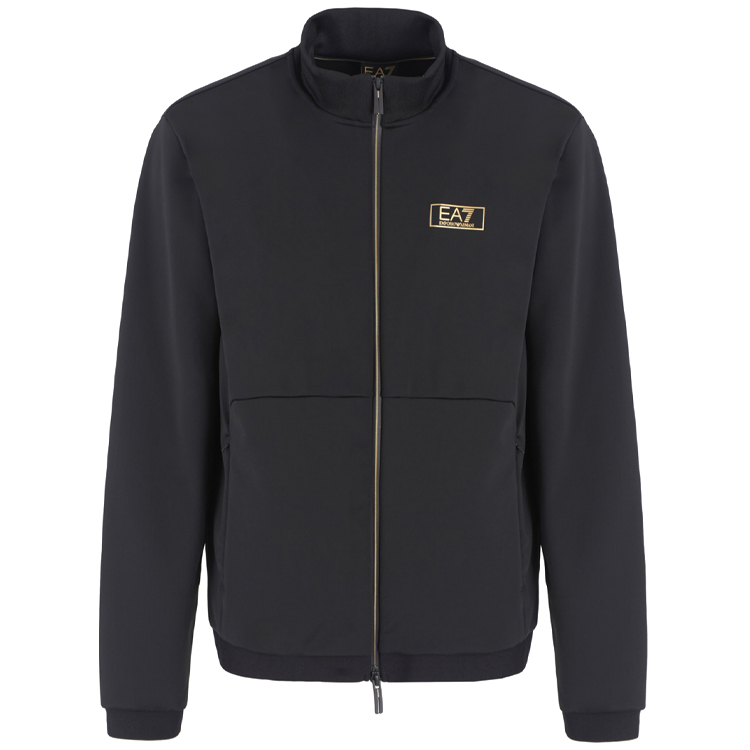 Hanorac pt bărbați EA7 EMPORIO ARMANI Gold Label Zip-Up Sweatshirt S Negru photo 1