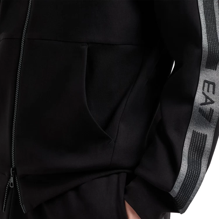 Мужская Толстовка EA7 EMPORIO ARMANI TRAIN LOGO SERIES M TAPE HOODI XXXL Черный photo 4