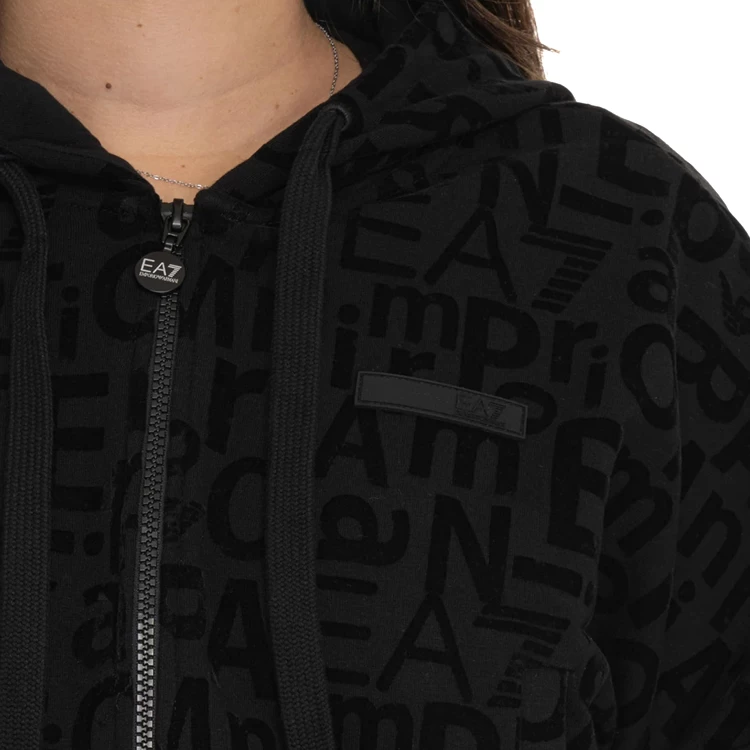 Толстовка EA7 EMPORIO ARMANI SWEATSHIRT HOOD W L Черный Женский photo 5