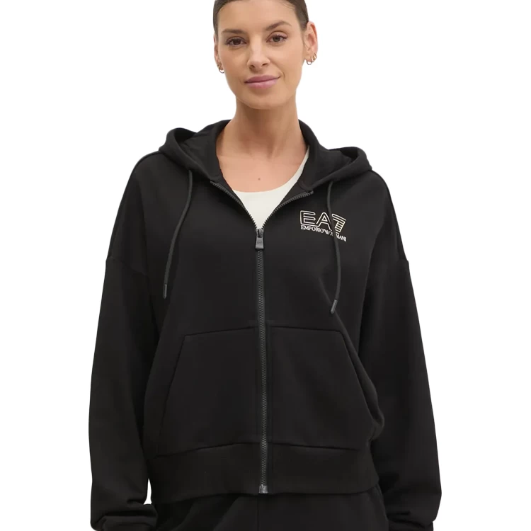 Costum Sportiv EA7 EMPORIO ARMANI TRAIN VISIBILITY W T-SUIT FZ C S Negru Femei photo 4