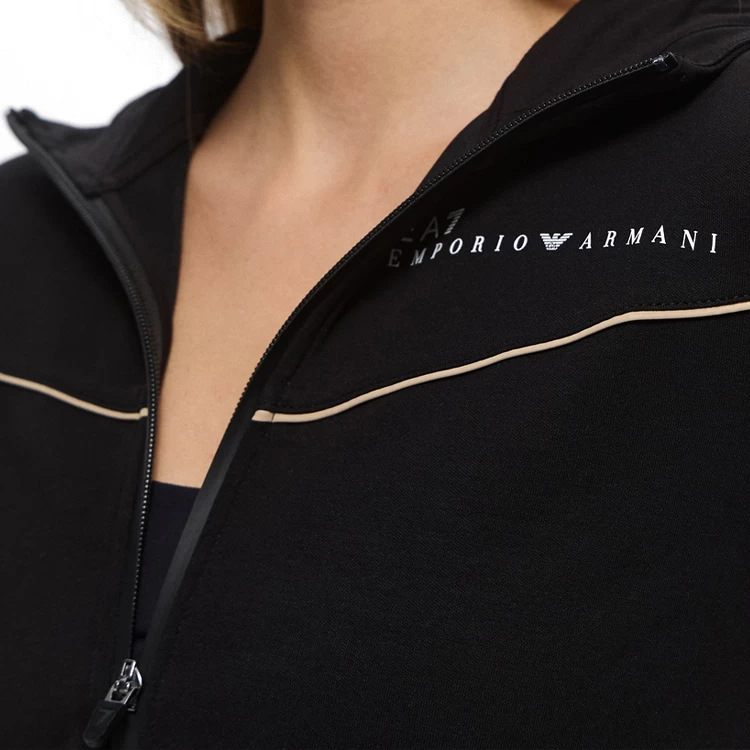 Толстовка EA7 EMPORIO ARMANI NATURAL VENTUS7 W HOODIE FZ S Черный Женский photo 5