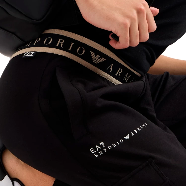 Pantaloni EA7 EMPORIO ARMANI NATURAL VENTUS7 W CARGO PANTS S Negru Femei photo 5