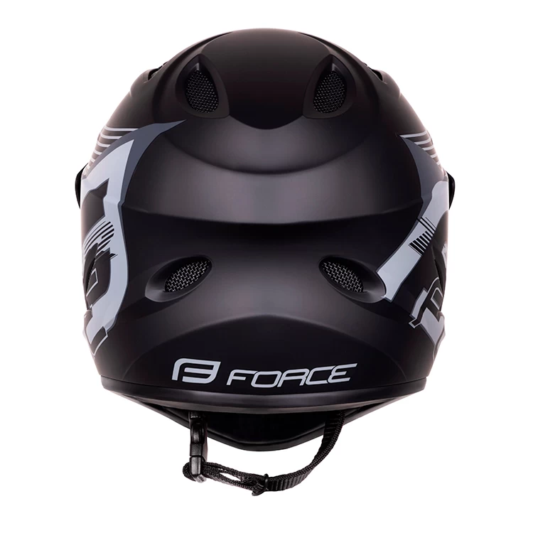 Шлем велосипедный Force TIGER downhill Черный 902101 photo 4