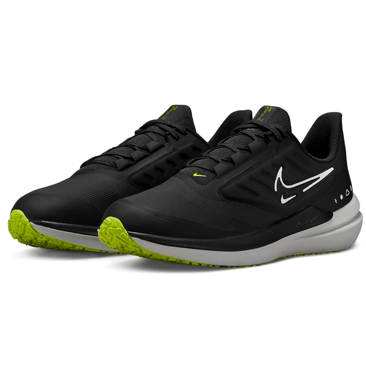 Кроссовки Nike AIR WINFLO 9 SHIELD / Мужской / 44.5 / Черный/Белый photo 5