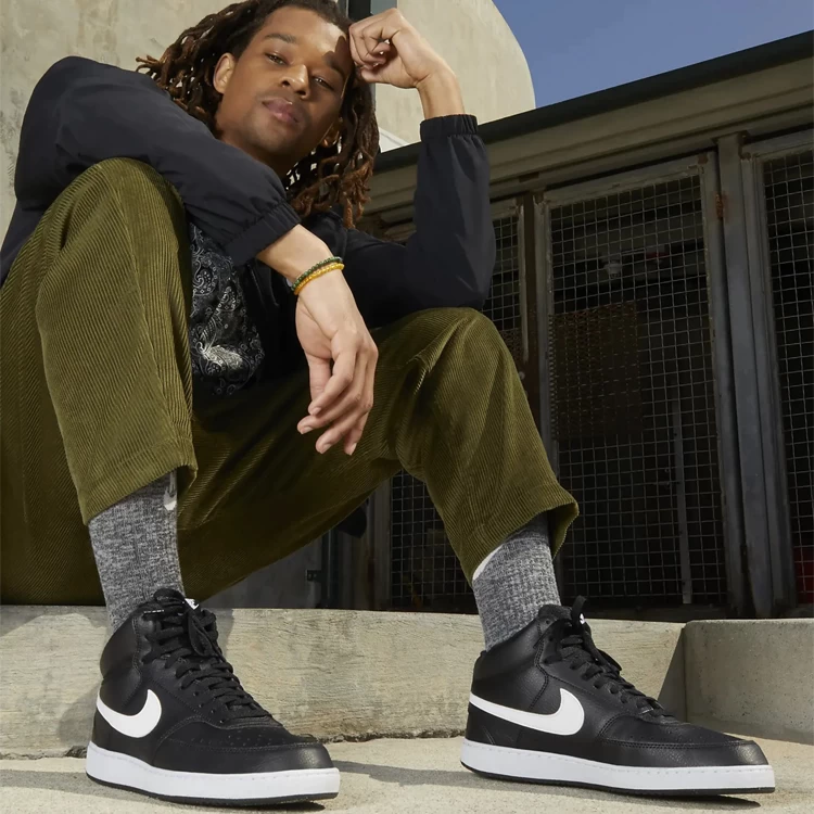 Кроссовки Nike COURT VISION MID NN / Мужской / 46 / Черный photo 5
