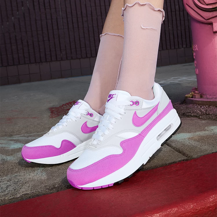 Кроссовки Nike W AIR MAX 1 / Женский / 39 / Белый/Фиолетовый photo 8