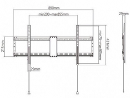 Кронштейн ТВ VESA GMBWM90F01 thumbnav 2
