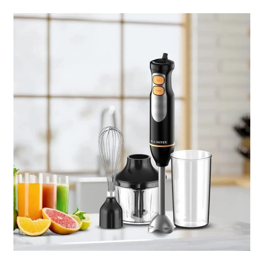 Blender Submersibil Kumtel HHB01 Negru / 2 viteze / 700 ml photo 6