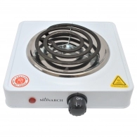 Плита настольная электрическая Monarch M5801, 1 конфорок, 1000 Вт, Белый 