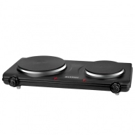 Плита настольная электрическая Maxwell MW 1901, 2 конфорок, 2250 Вт, Черный 