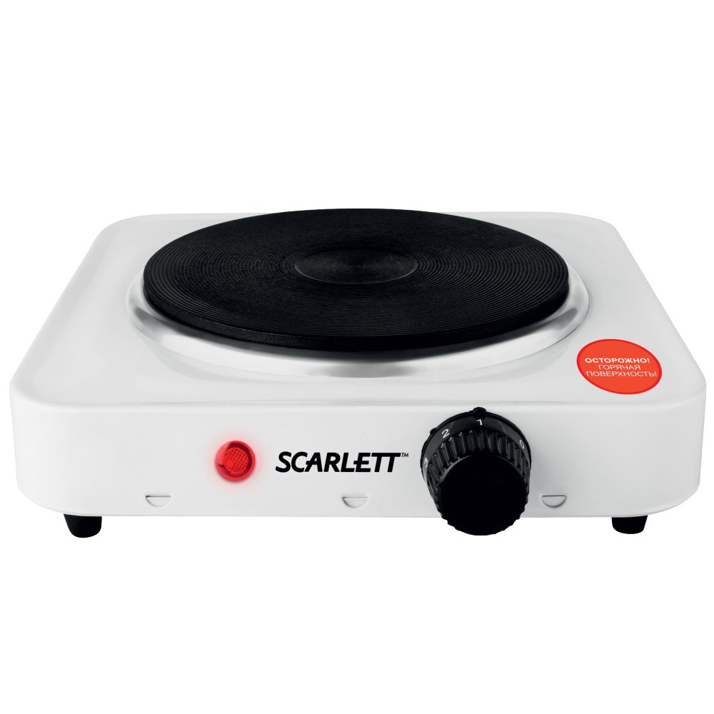 Plita de masa electrica Scarlett SCHP700S01, 1 arzatoare, 1000 W, Alb photo 