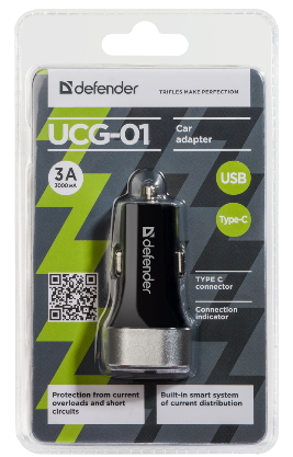 Incarcator auto p/u telefon mobil Defender UCG01 photo 3