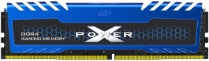 8GB DDR4-2666 Silicon Power XPOWER Turbine DDR4 Gaming UDIMM, PC21300, CL16, 1Gx8, 1.2V, Intel® XMP, Blue Aluminium Heatsink 