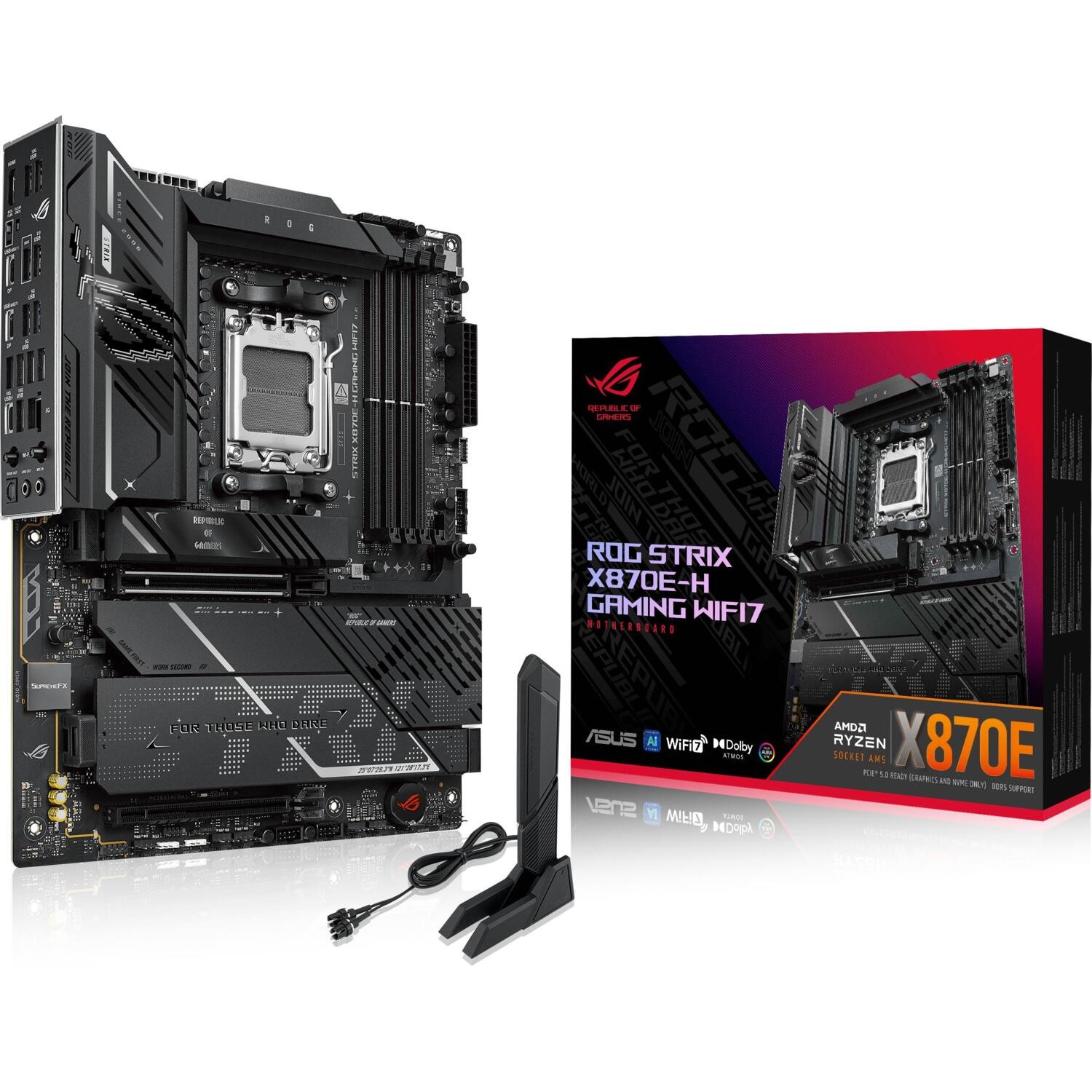 Материнская плата ASUS ROG STRIX X870E-H GAMING WIFI7/ AM5 / AMD X870 / DDR5 / ATX photo 1