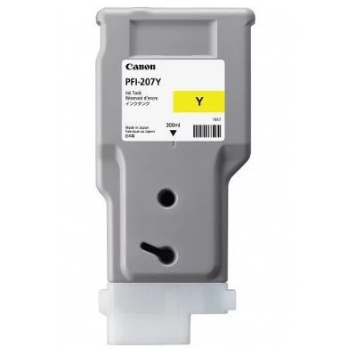 Ink Cartridge Canon PFI-207 Y, 300ml for iPF680,685,780,785 photo 1