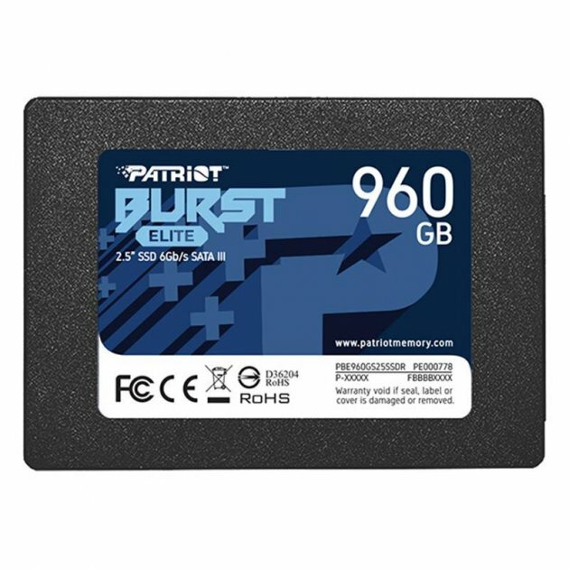 2,5” SSD Patriot Burst Elite 960GB photo 1