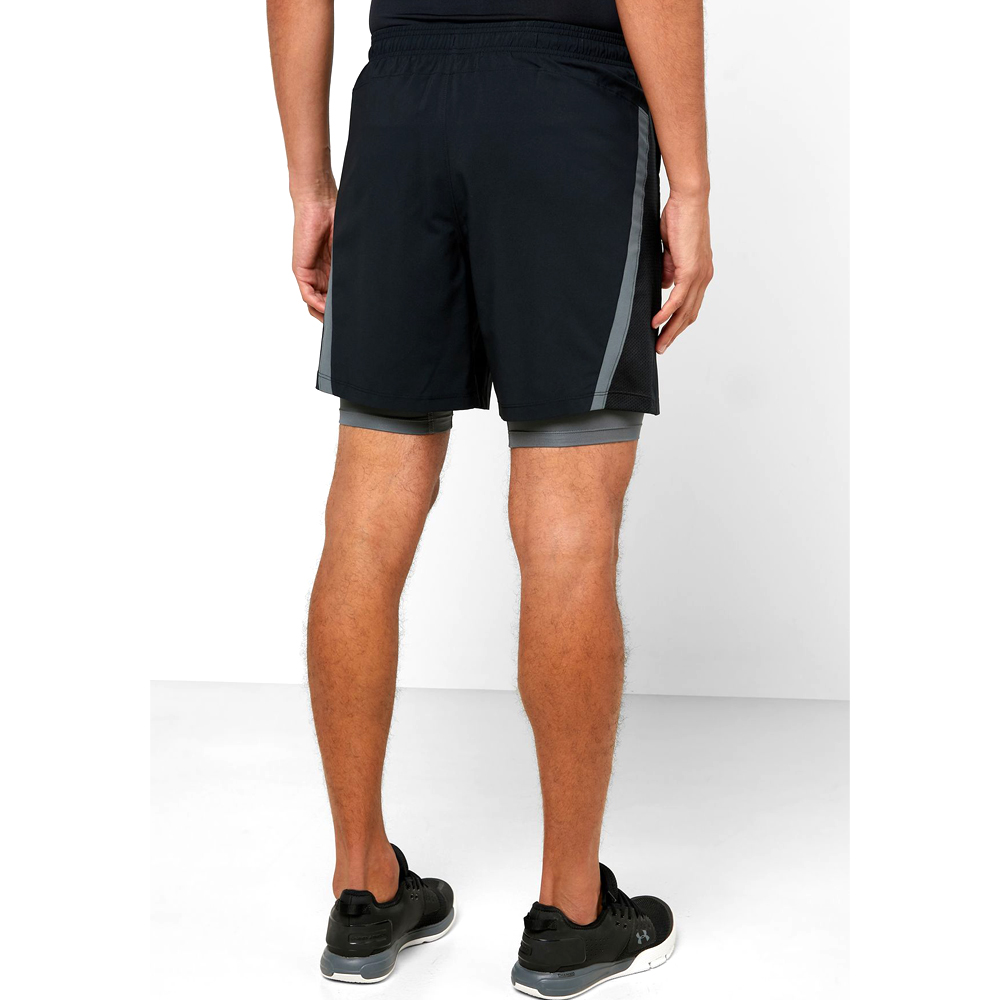 Sorti de bărbați Under Armour UA LAUNCH SW 2-IN-1 SHORT SM Negru photo 3