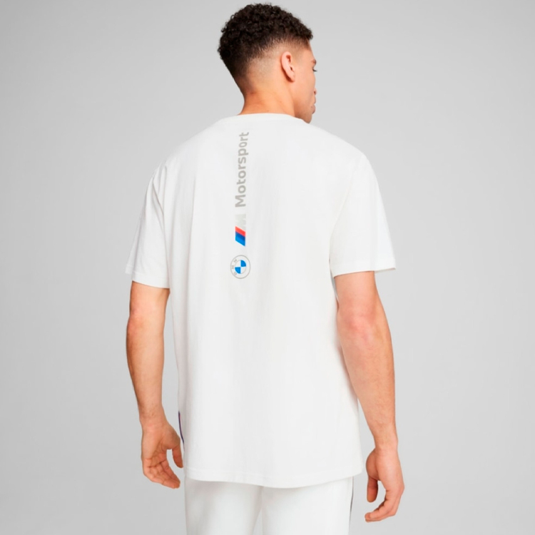 Tricou bărbătesc Puma BMW MMS ESS+ LOGO TEE M Alb photo 4