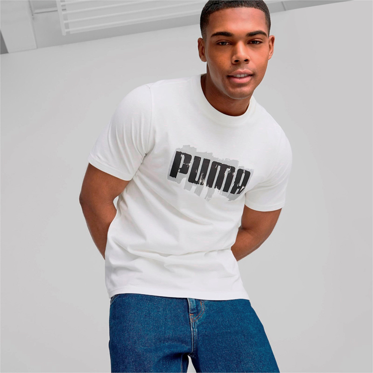 Футболка мужская Puma GRAPHICS Wording Tee XL Белый photo 3