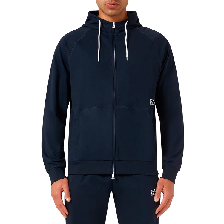 Hanorac pt bărbați EA7 EMPORIO ARMANI TRAIN CORE ID M HOODIE FZ LIGH S Albastru photo 4
