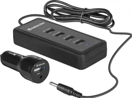 Зарядное устройство авто. для телефона Defender ACA-02 5 porturi USB, 5V/9.2A thumbnav 4