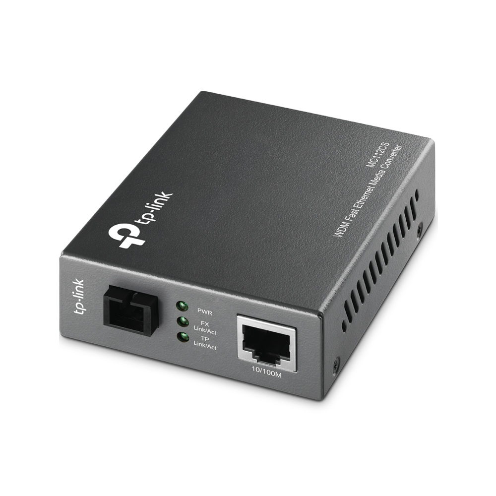 TP-LINK MC112CS, 10/100M RJ45 to 100M single-mode SC fiber Converter photo 1