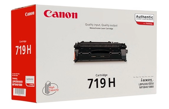 Laser Cartridge Canon 719H (HP CE505X), black (6400 pages) for LBP-6310dn/6670dn/6680x/6300dn/6650dn, MF5940dn/5980dw/5840dn/5880dn photo 1