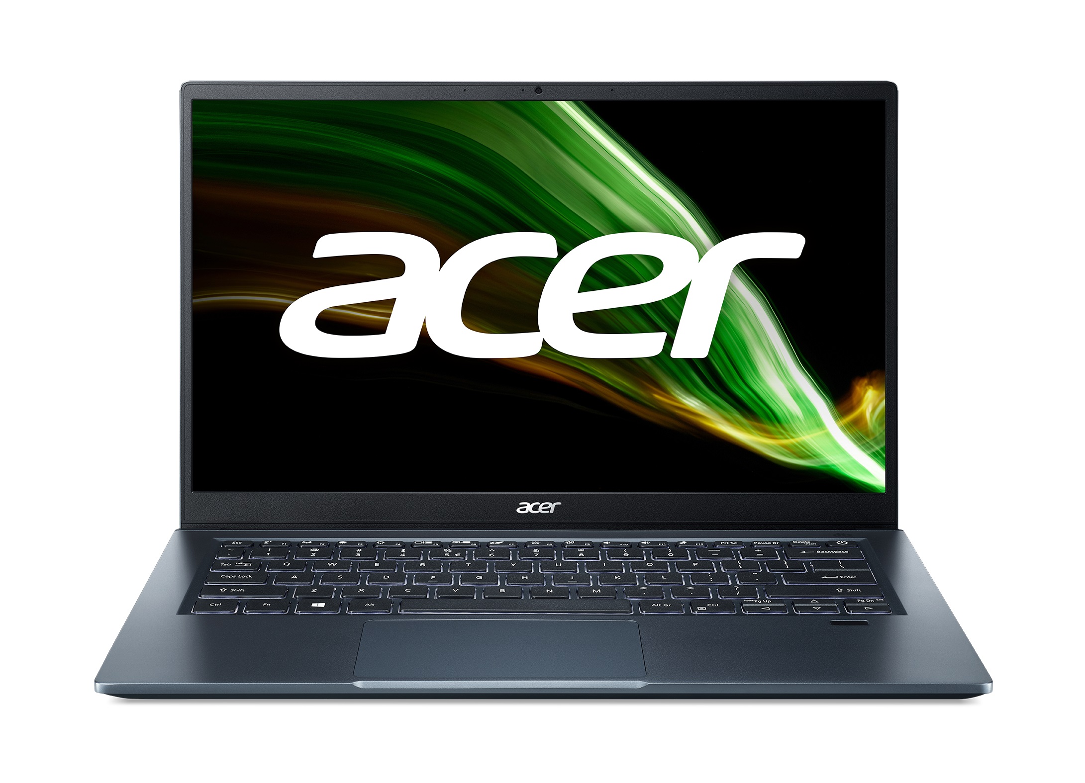 ACER Swift 3 Steam Blue (NX.ACWEU.007), 14.0" IPS FHD (Intel Core i3-1115G4 2xCore, 1.7-4.1GHz, 8GB(1x8) LPDDR4 RAM, 256GB PCIe NVMe SSD, Intel UHD Graphics, WiFi-AX/BT 5.0, FPR, Backlit KB, 3cell, HD Webcam, RUS, No OS, 1.20kg, 15.9 mm) photo 1