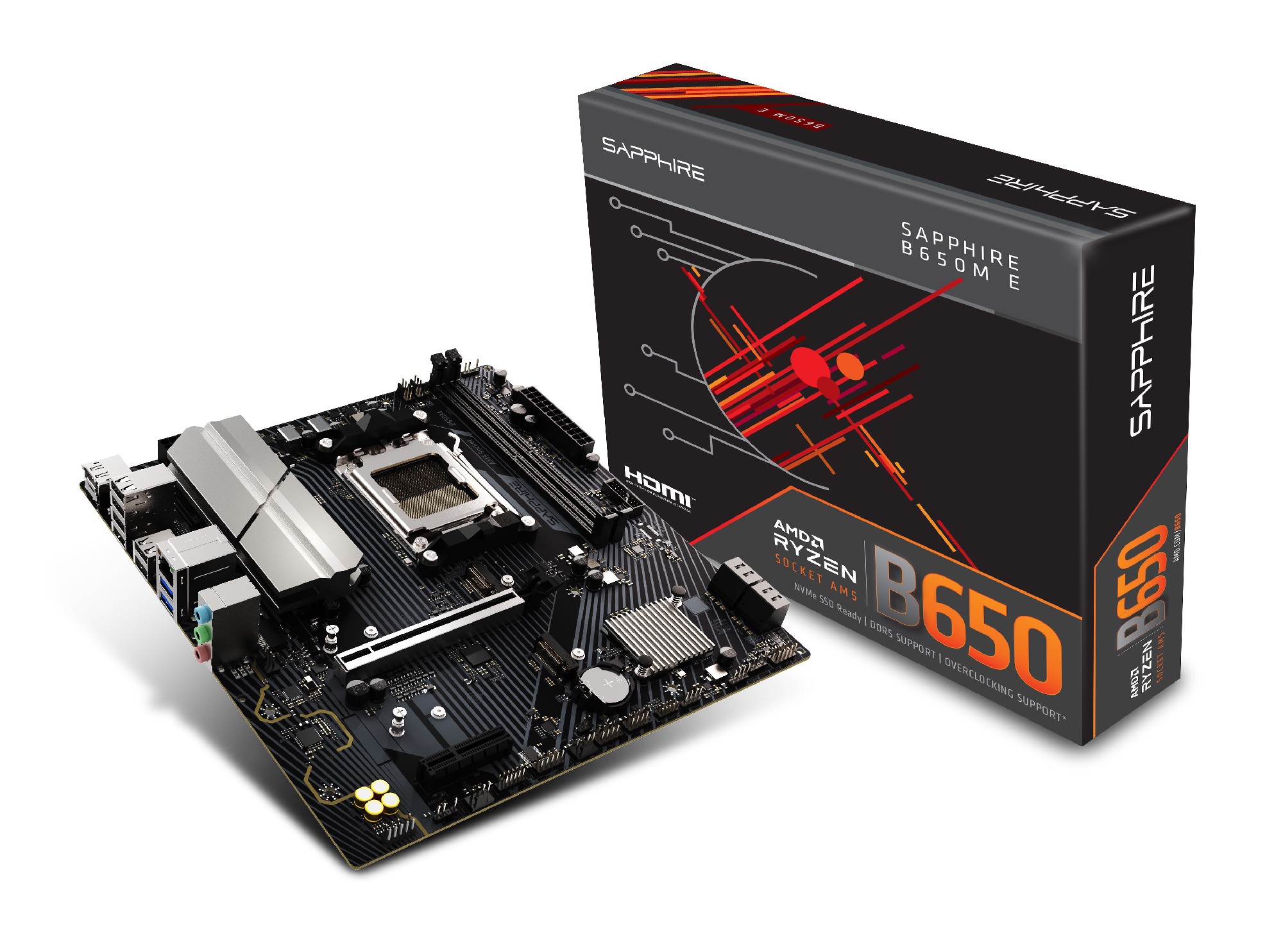 Placa de baza SAPPHIRE B650M-E/ AM5 / B650 / DDR5 / mATX photo 1 Placa de baza SAPPHIRE B650M-E/ AM5 / B650 / DDR5 / mATX photo 1